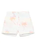 Patachou palm-tree-print swimshorts - Blue