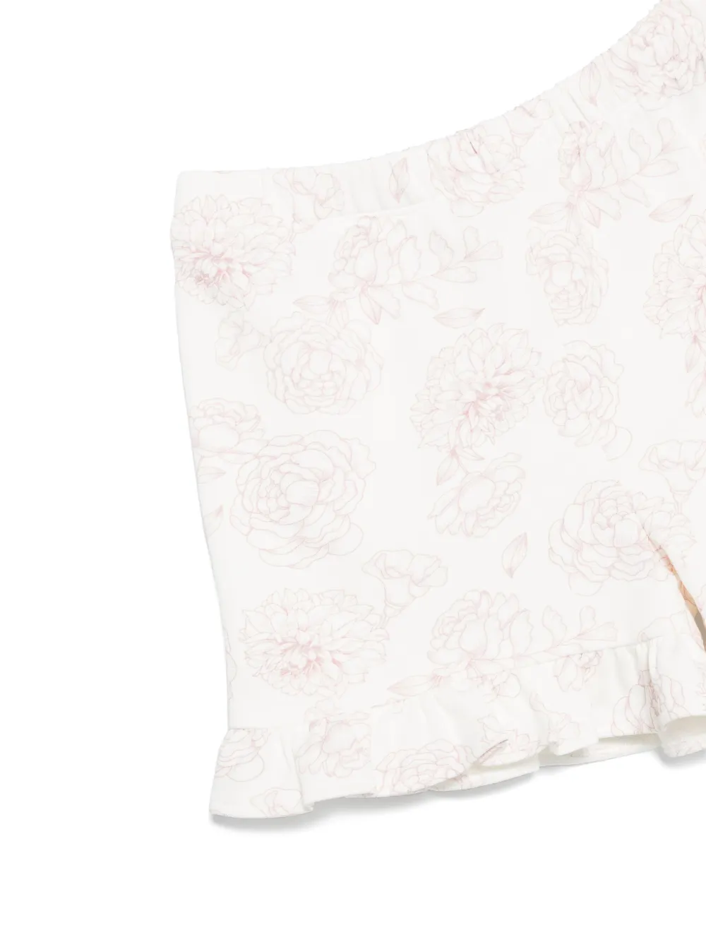 Patachou Shorts met bloemenprint Wit