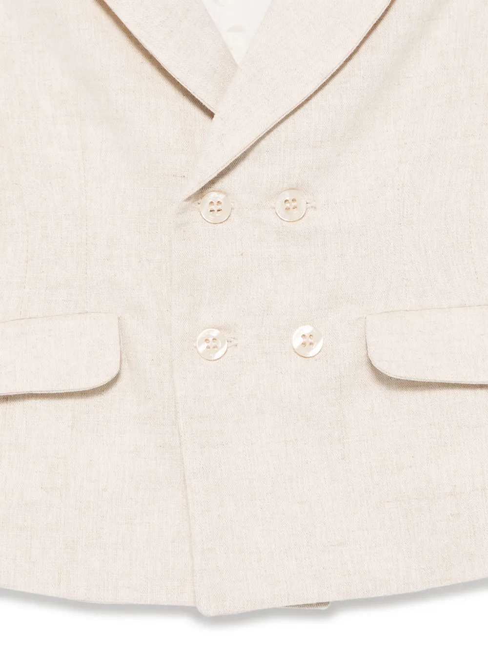 Patachou Blazer met dubbele rij knopen Beige