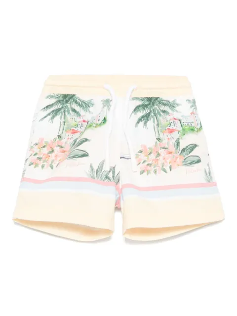 Patachou shorts de playa con paisaje estampado