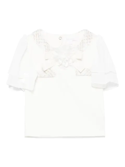 Patachou blusa con aplique floral