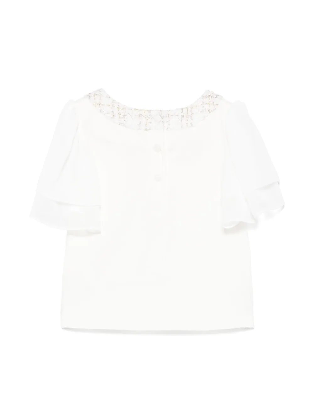 Patachou Shirt met ruches Beige