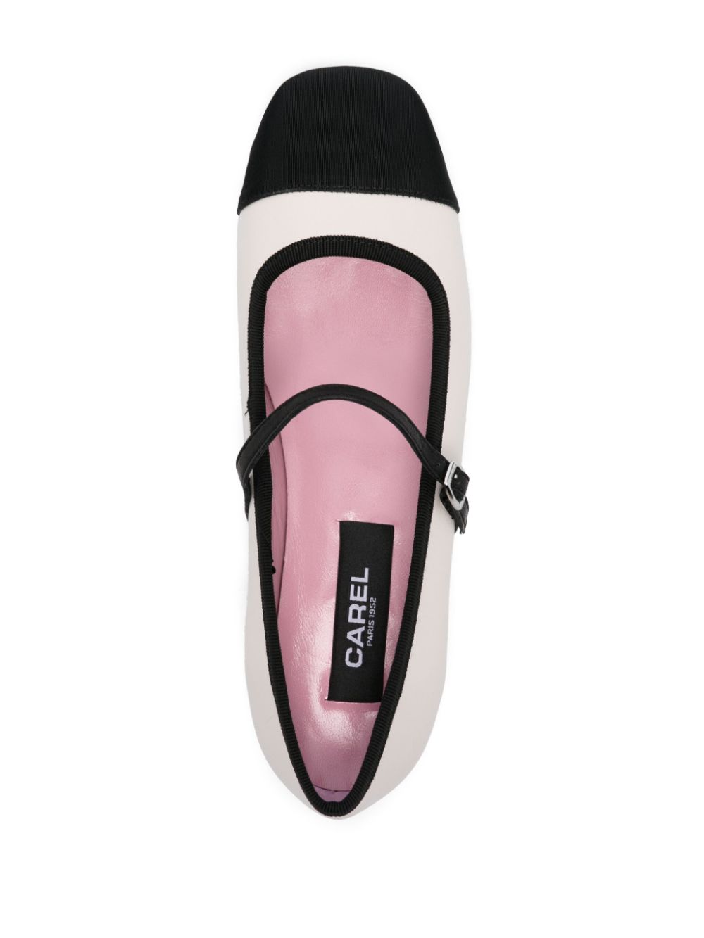 Carel Paris Leren ballerina's Beige