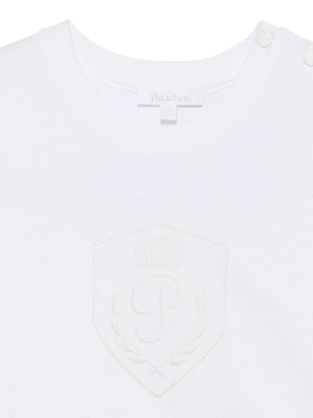 Patachou T-shirt met geborduurd logo Wit