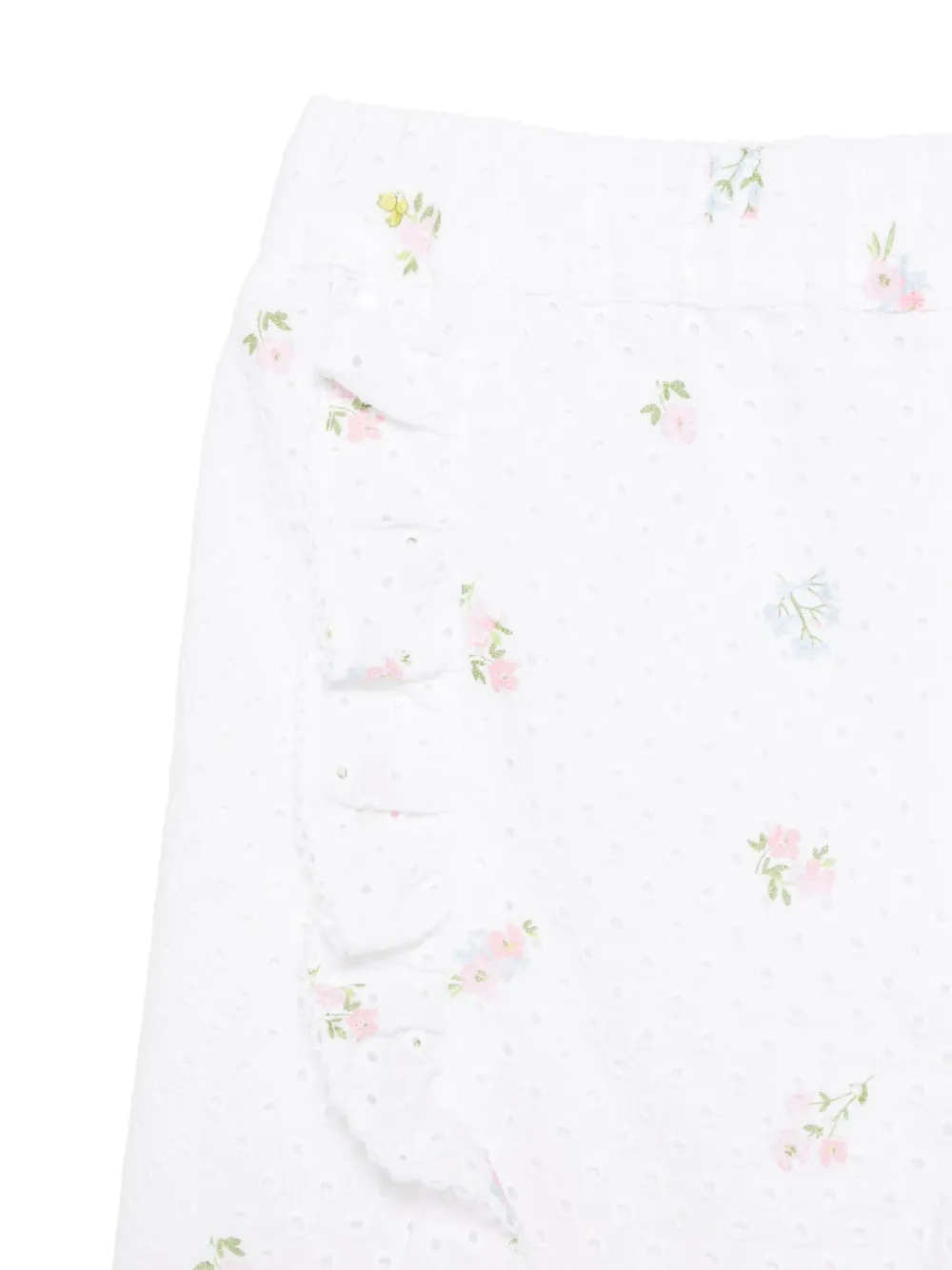 Patachou Broderie anglaise top en shorts Wit