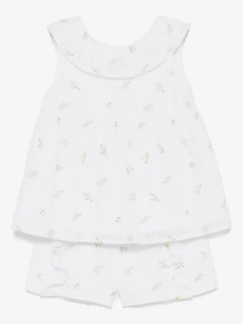 Patachou broderie-anglaise top and shorts set