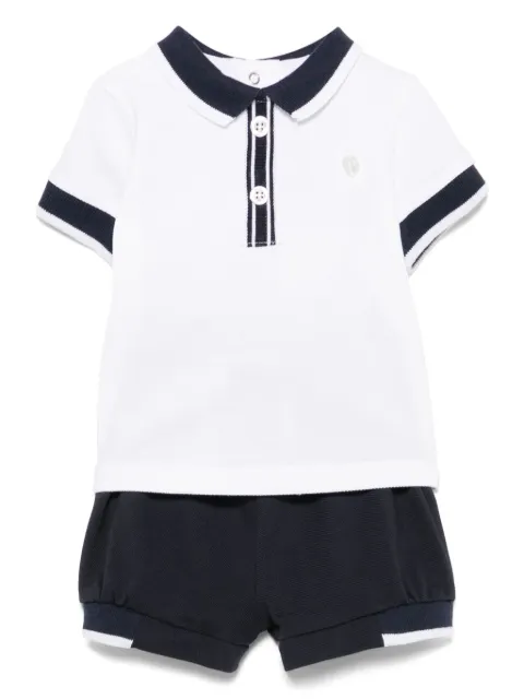 Patachou cotton polo and shorts set