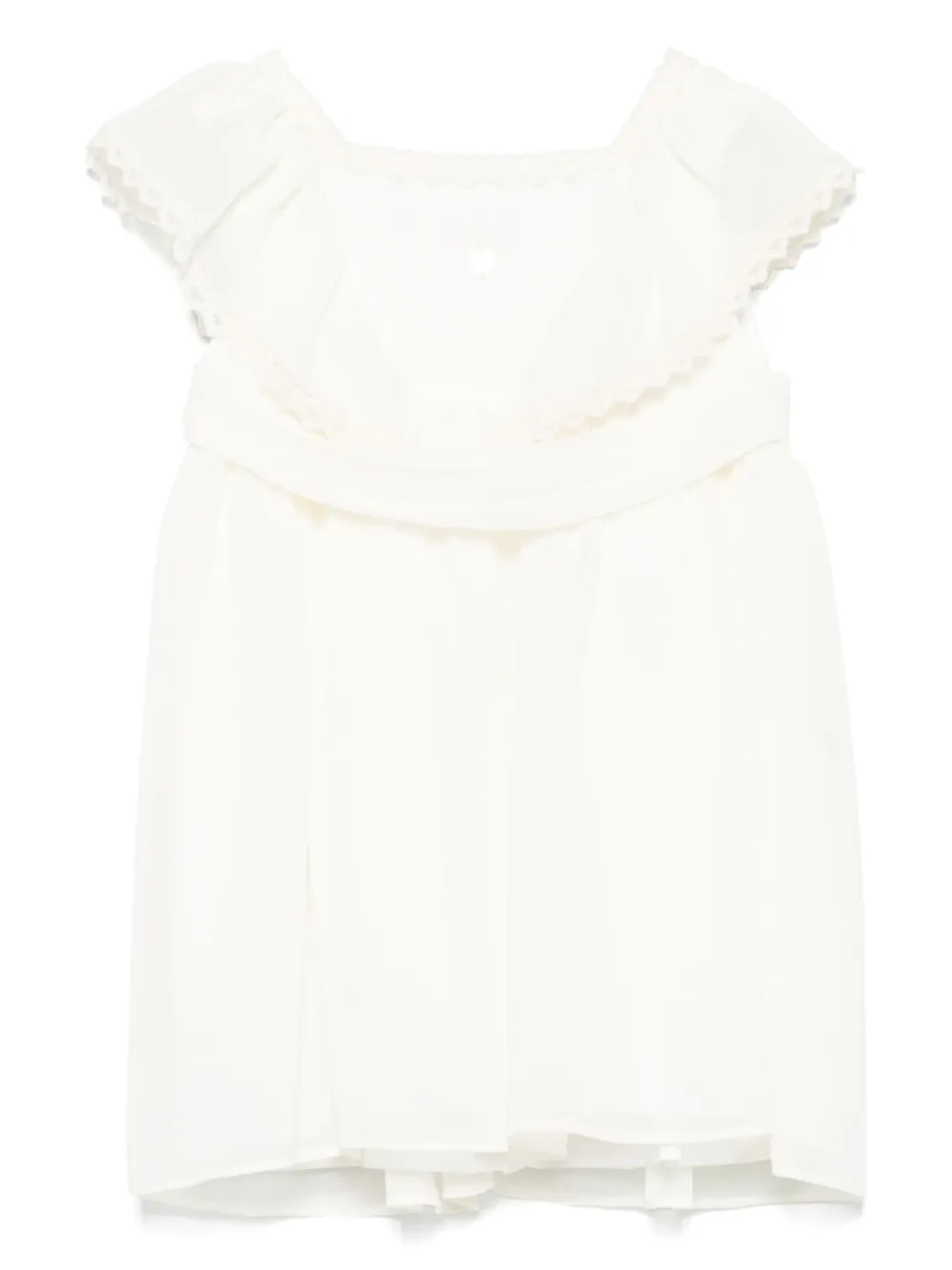 Patachou Jurk met logoplakkaat Beige