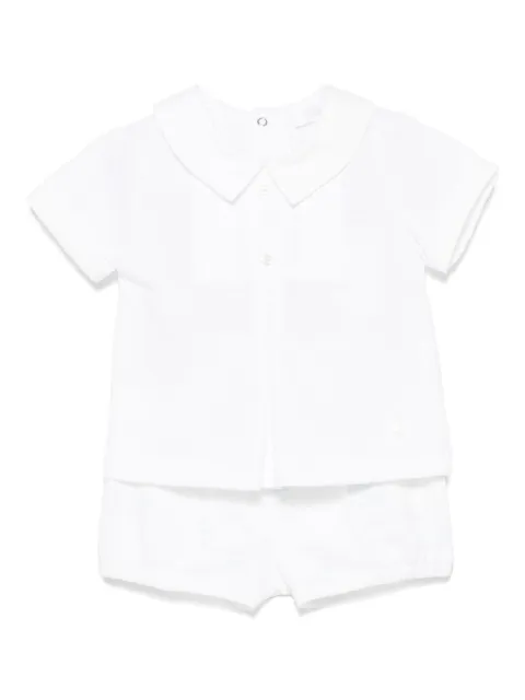 Patachou Conjunto tapa fralda e blusa polo com estampa