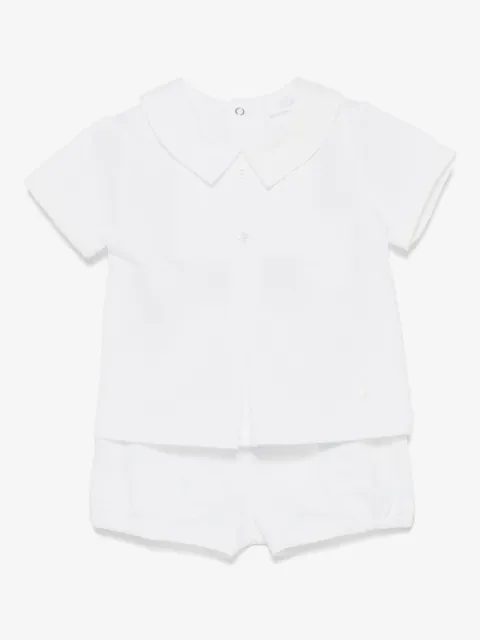 Patachou printed polo and bloomers set