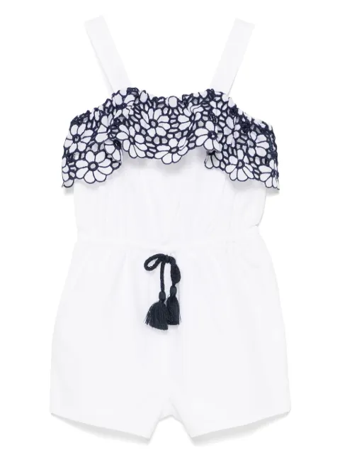 Patachou jumpsuit corto con bordado floral