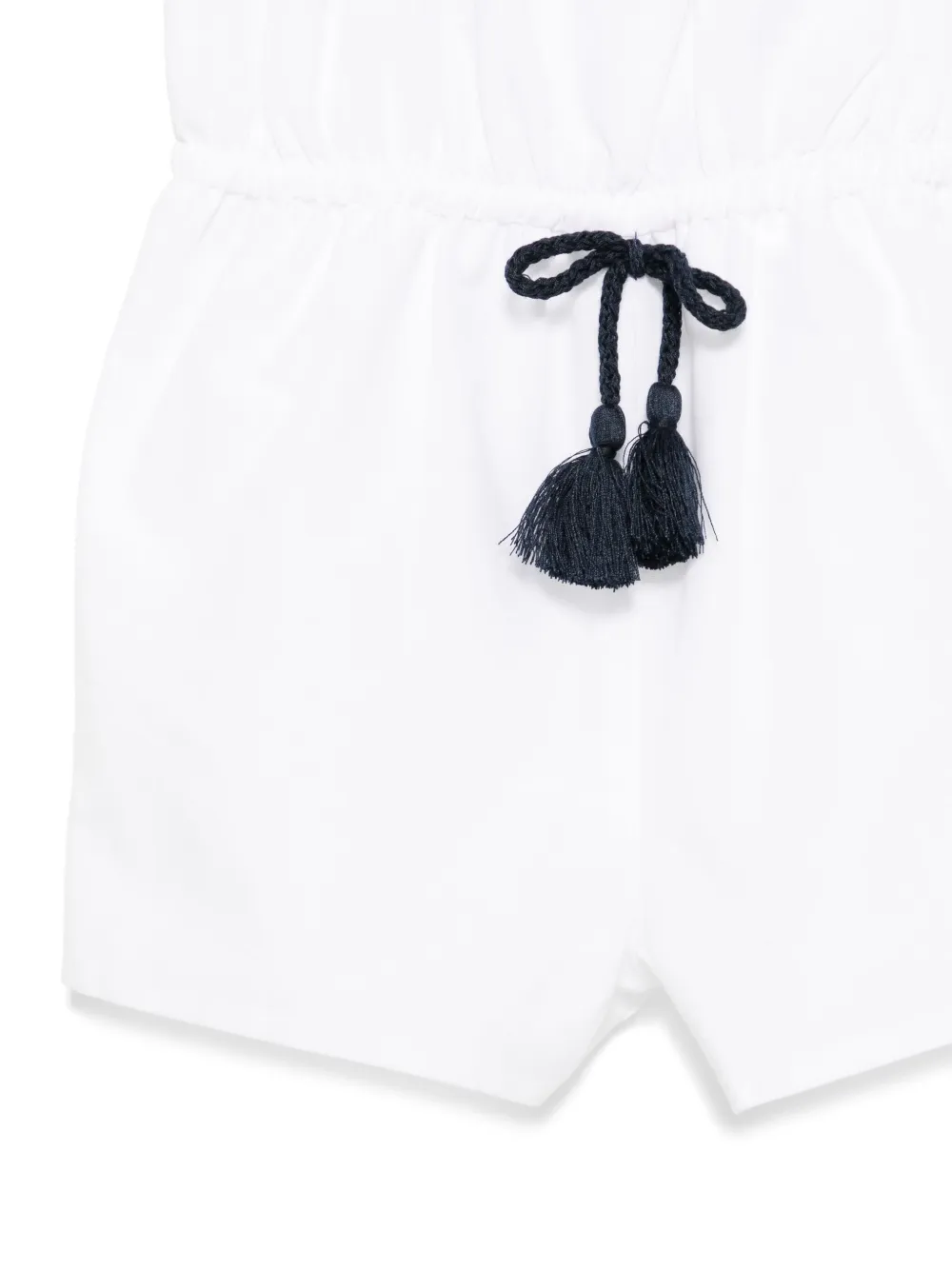 Patachou Romper met geborduurde bloemen Wit