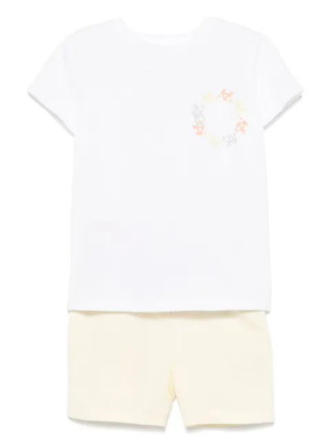 Patachou set de shorts y playera con motivo bordado