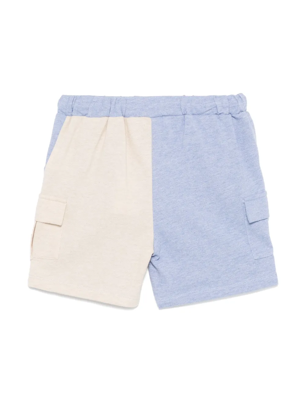 Patachou Shorts met colourblocking - Blauw