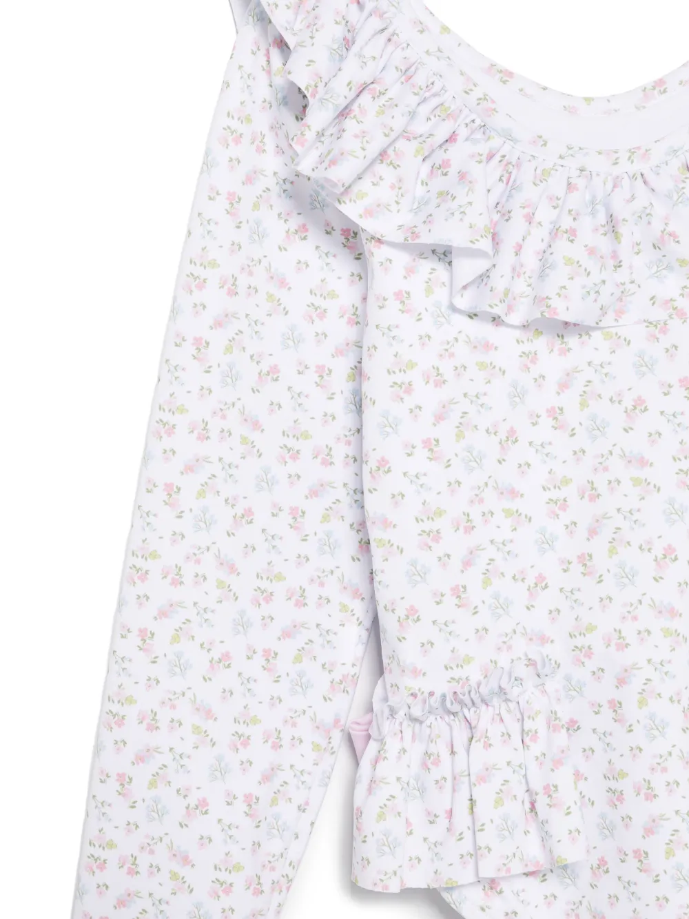 Patachou Badpak met bloemenprint Wit