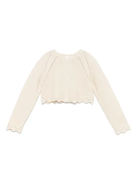 Patachou pointelle-detailed cardigan