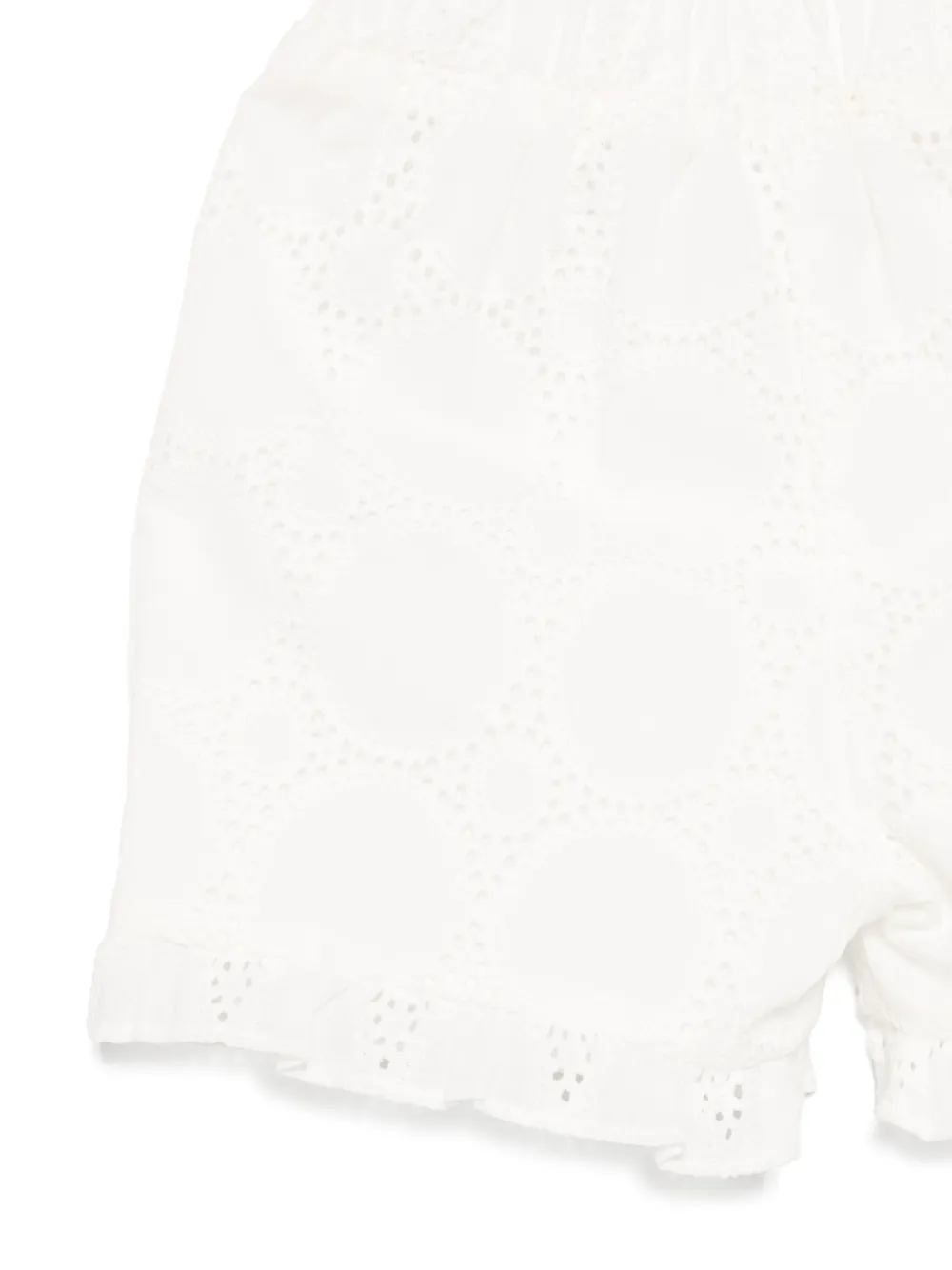 Patachou Broderie anglaise top en shorts Wit