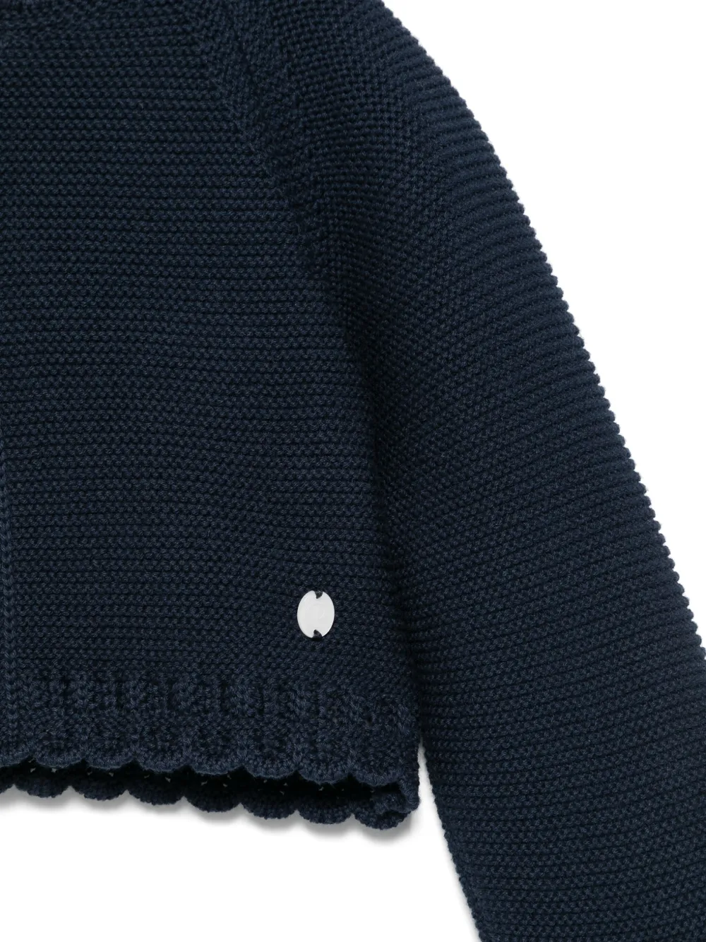 Patachou Vest met pointelle-detail Blauw
