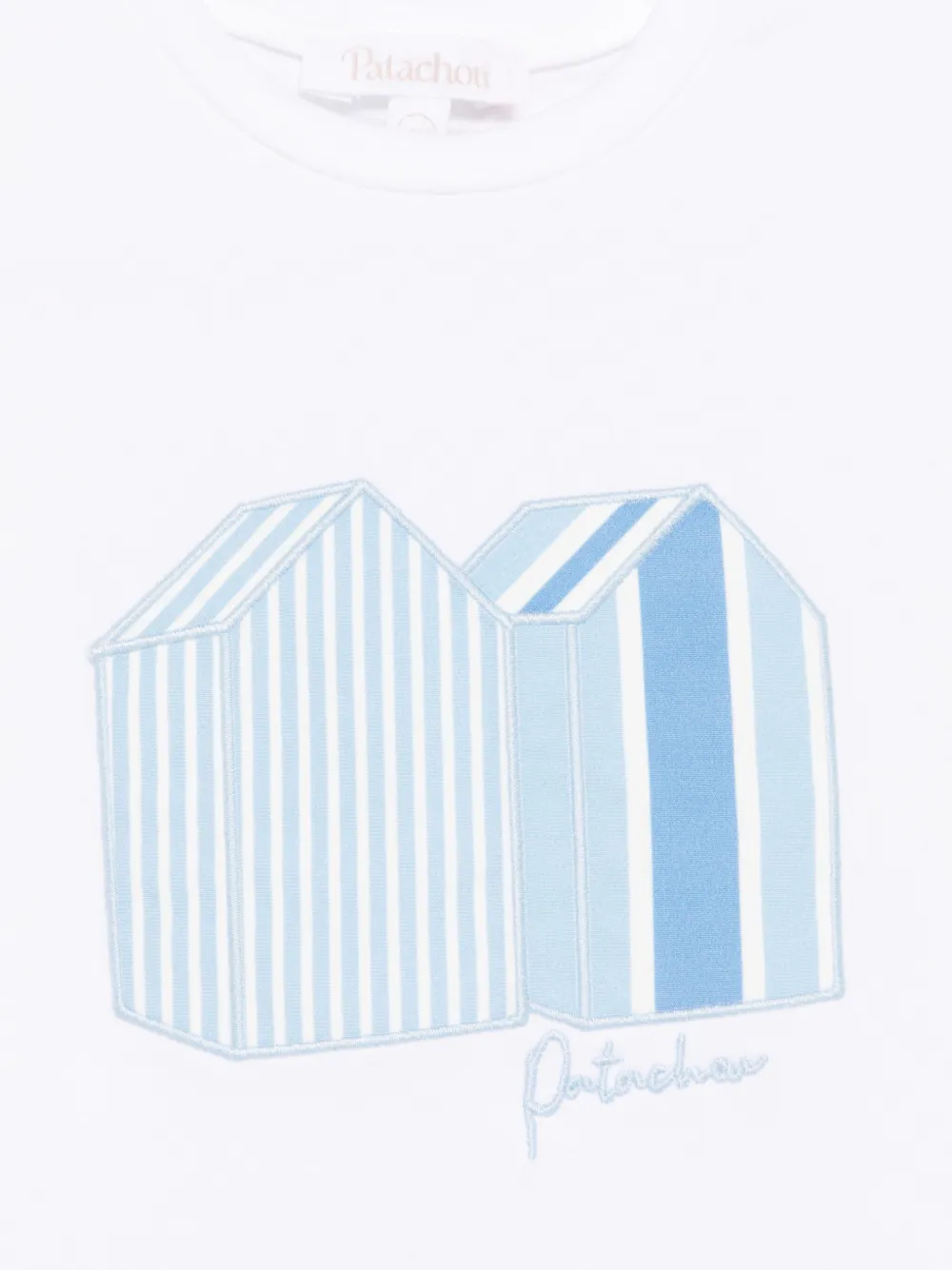 Patachou T-shirt met geborduurd logo Wit