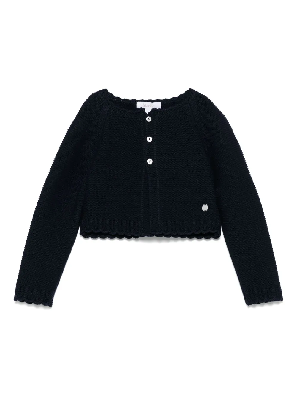 Patachou scalloped-edge cardigan | Blue | Image 1