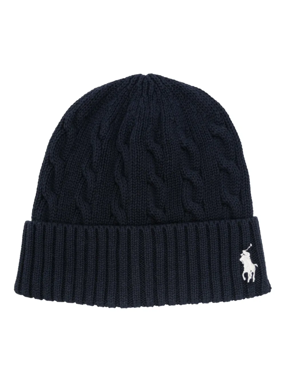 Polo Ralph Lauren Kabelgebreide muts Blauw