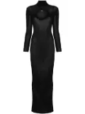 Self-Portrait cut out-detail knitted maxi dress - Black