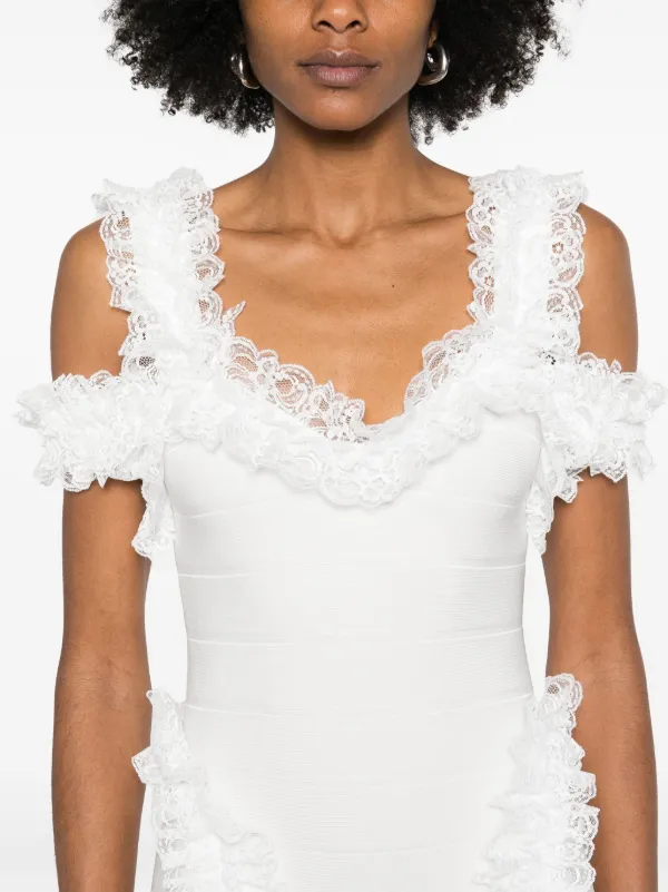 Self-Portrait x Christopher Kane ラッフル ミニドレス