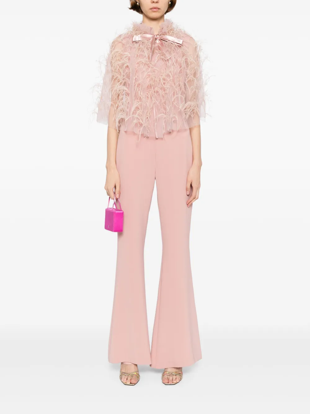Isabel Sanchis tulle feather capelet | Ponchos | Image 2