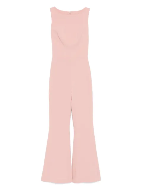 Isabel Sanchis boatneck flare jumpsuit