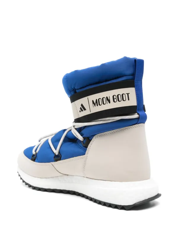 Adidas x Moon Boot Moonboost Boots | Blue | FARFETCH CA