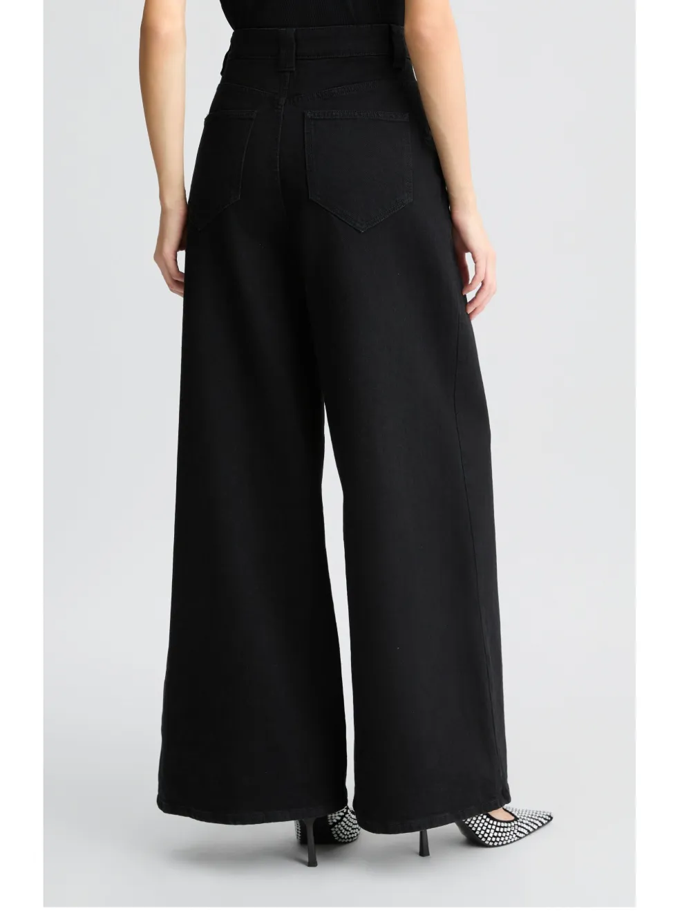 LIU JO Jeans met wijde pijpen Zwart