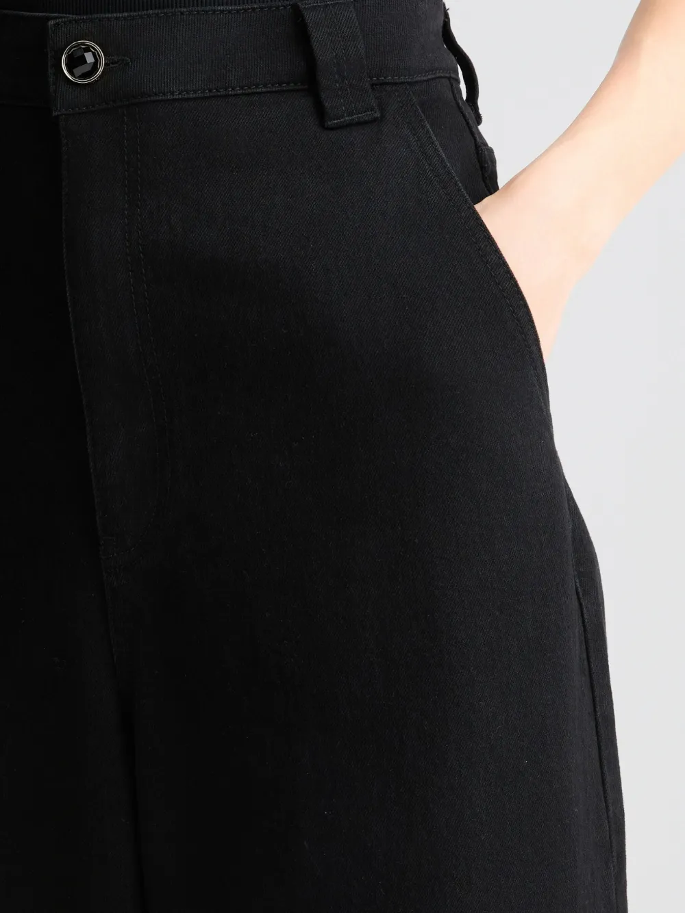 LIU JO Jeans met wijde pijpen Zwart