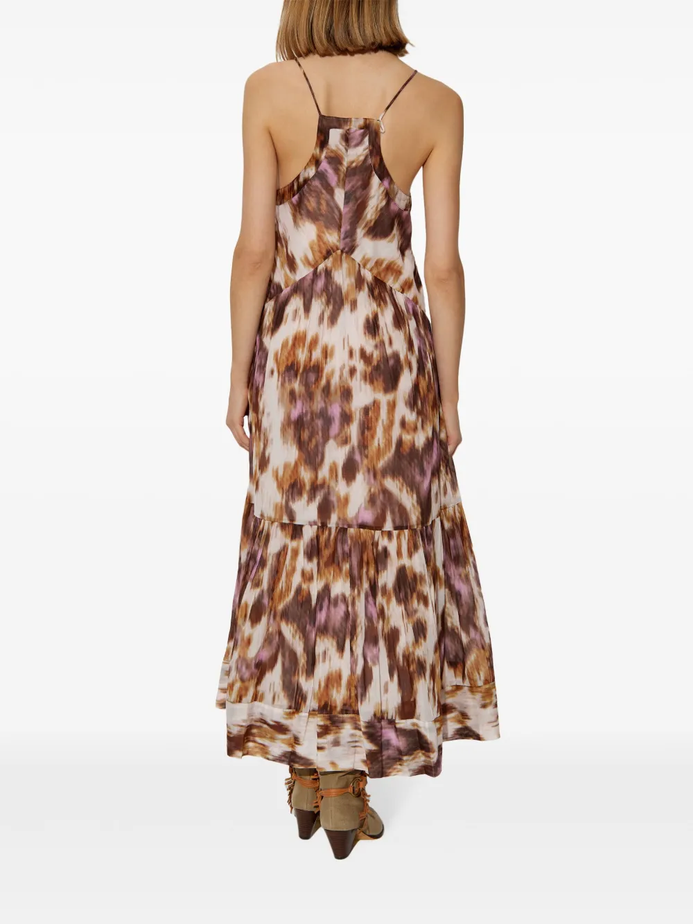 Isabel Marant Étoile Sabba Midi Dress In Neutrals