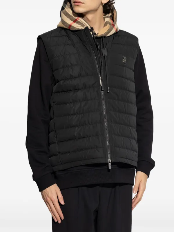 burberry vest grey