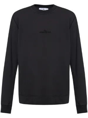 Stone Island ロゴ クルーネック スウェットシャツ | ブルー | FARFETCH JP