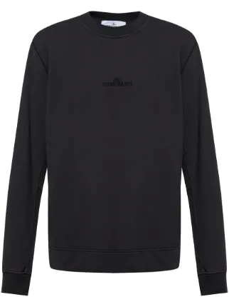 Stone Island ロゴ スウェットシャツ | ブラック | FARFETCH JP