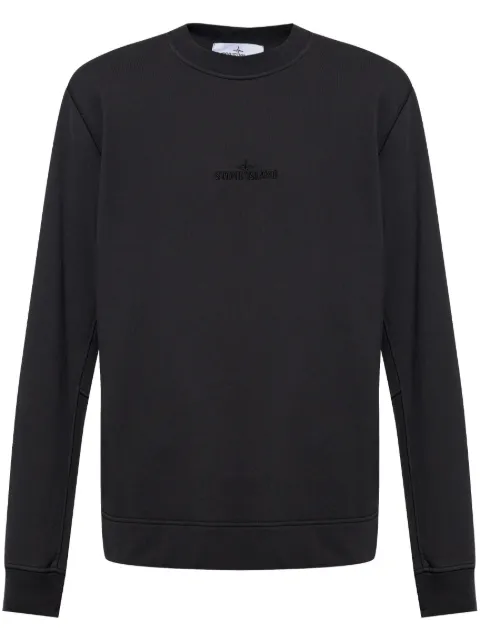 Stone Island sudadera con logo bordado