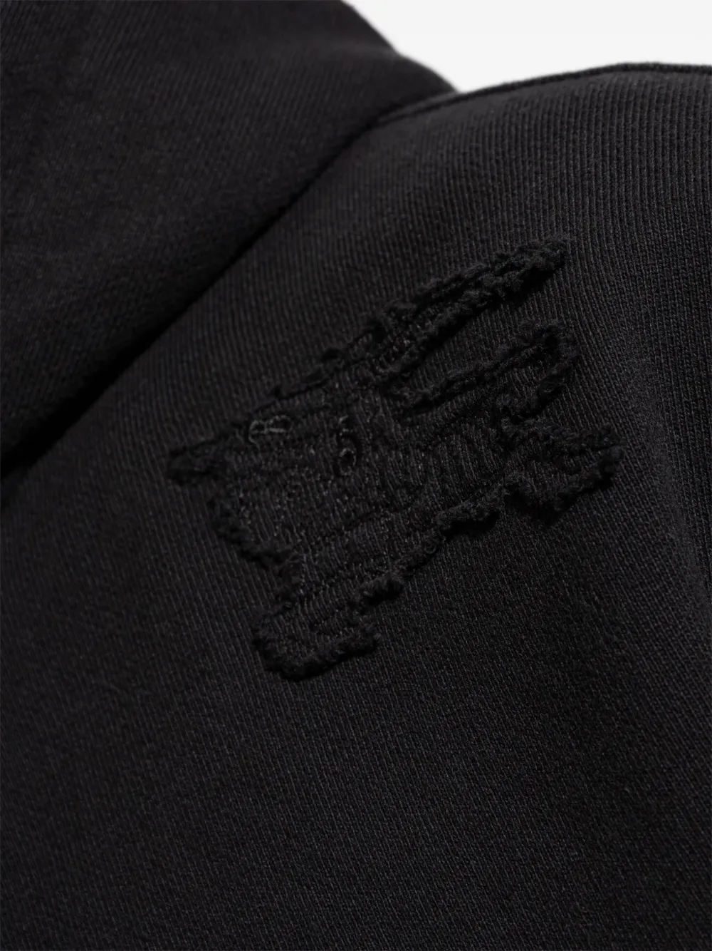 Burberry Hoodie met logopatch Zwart
