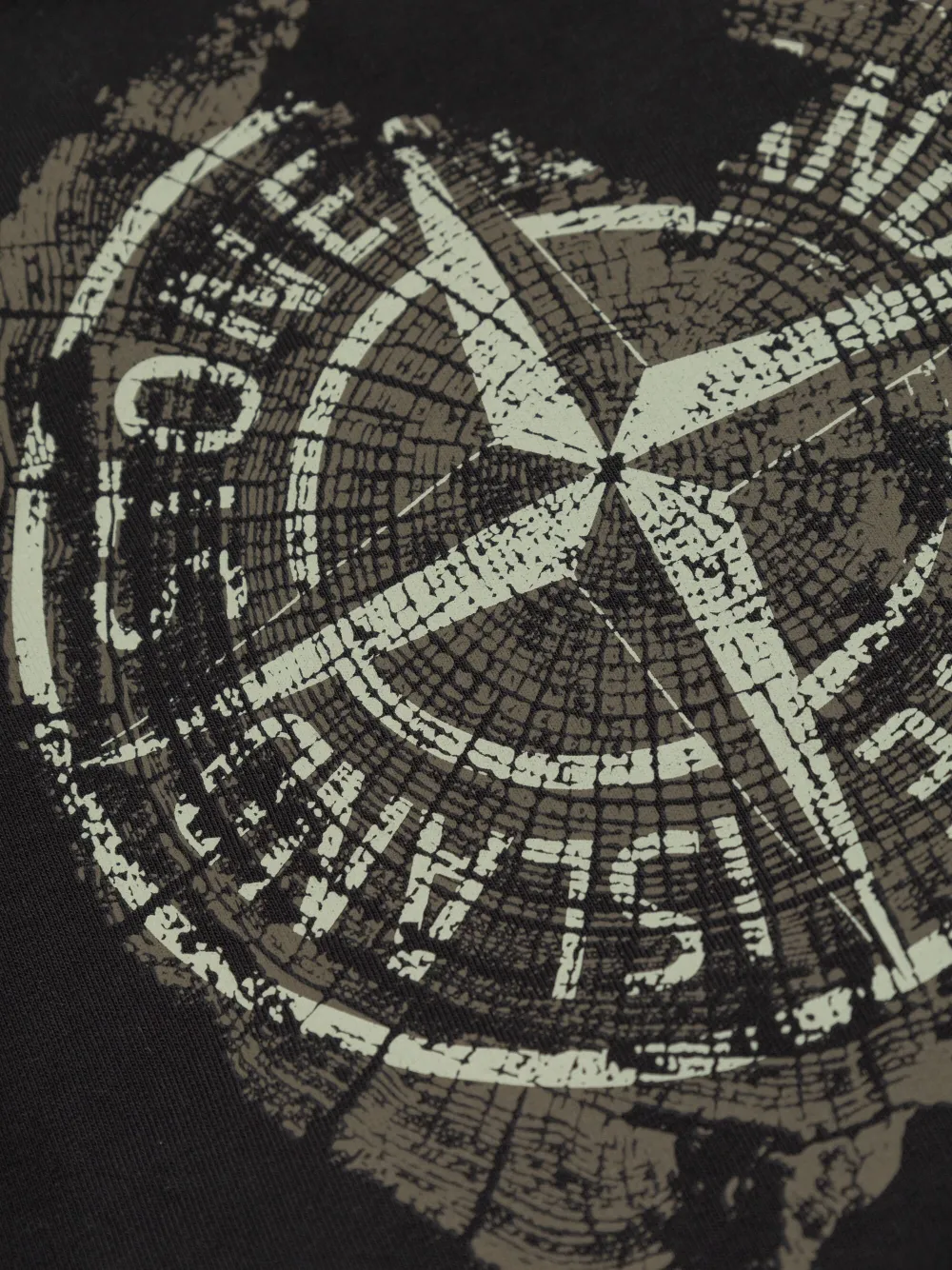 Stone Island Junior Hoodie met Compass-logoprint Zwart