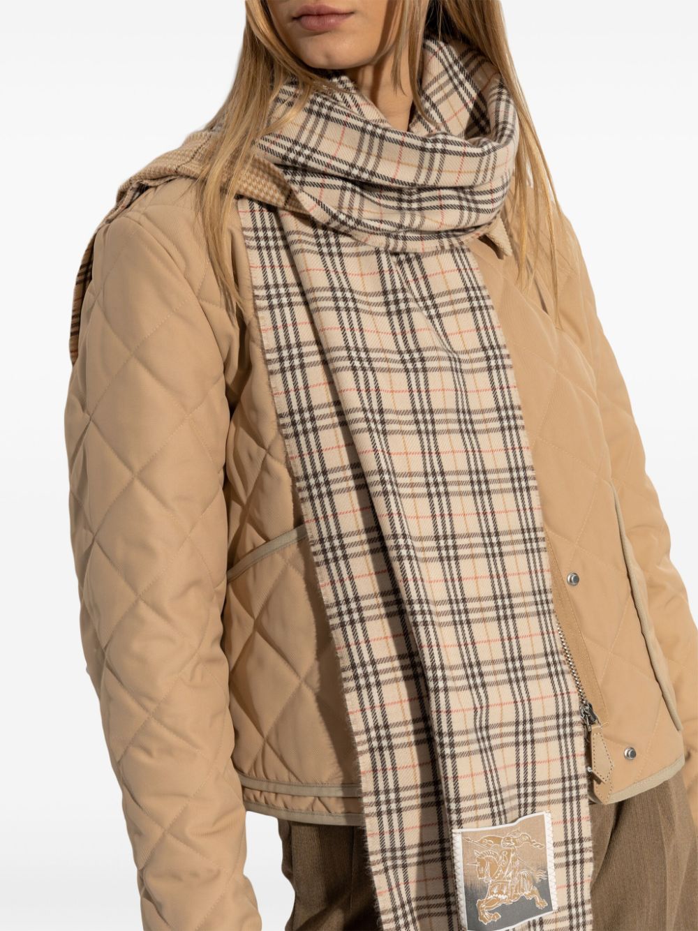 Burberry Geruite sjaal Beige