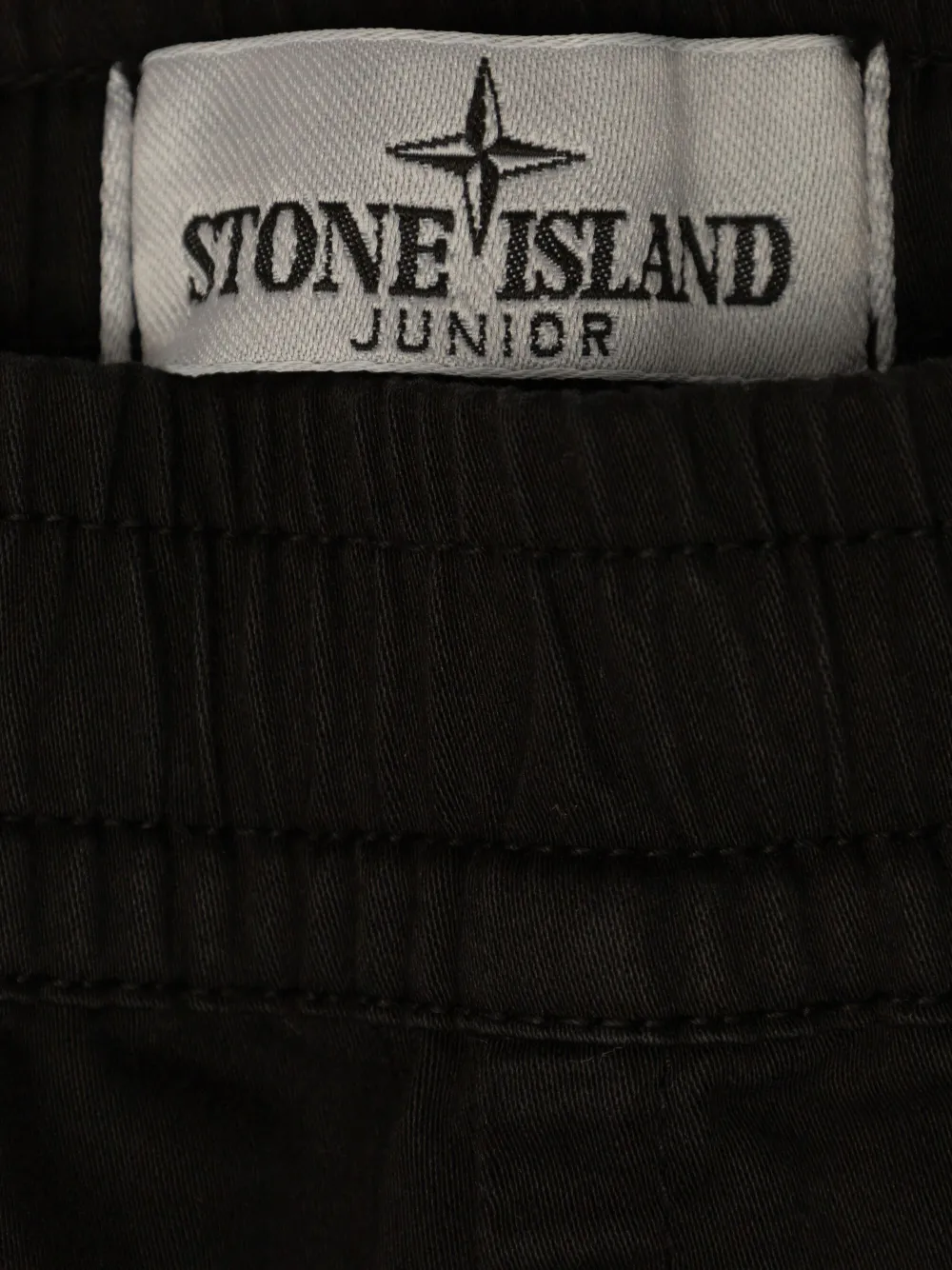 Stone Island Junior Broek met Compass-logopatch Zwart