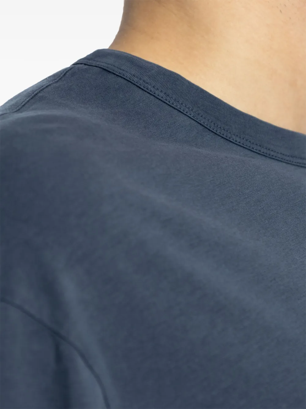 Shop Officine Generale Crew-neck T-shirt In Blue