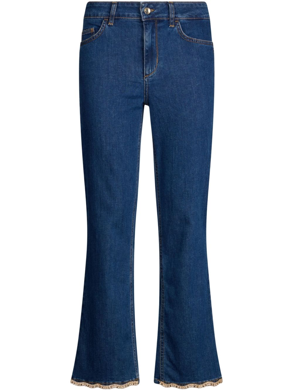 cropped bootcut jeans