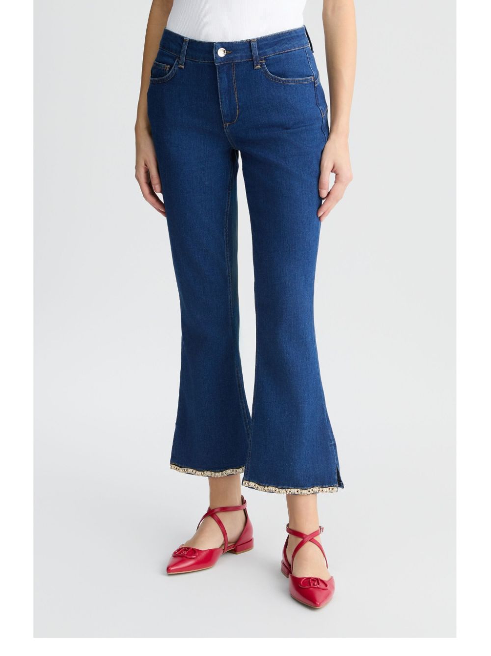 LIU JO Cropped jeans Blauw