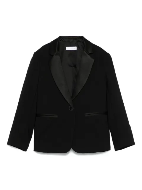 Monnalisa satin-lapels blazer