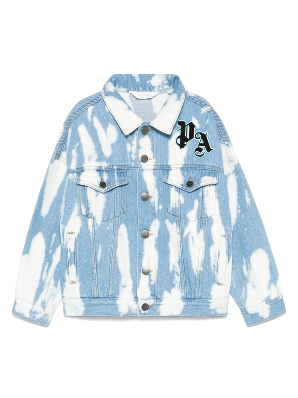 Palm Angels Kids PA-patch jacket - Blue