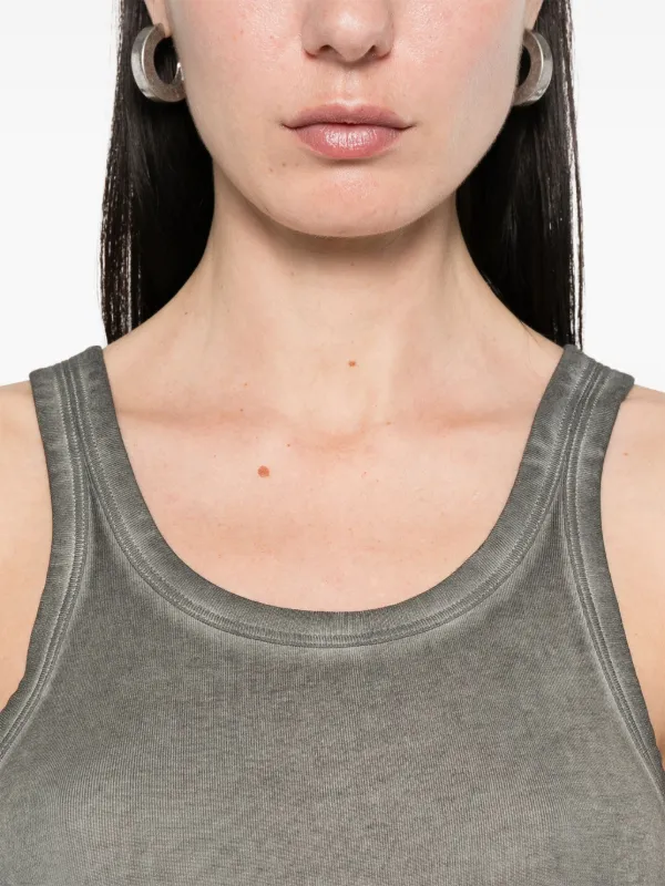 Helmut Lang Cotton Tank Top | Grey | FARFETCH