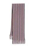 Missoni zigzag-woven scarf - Neutrals