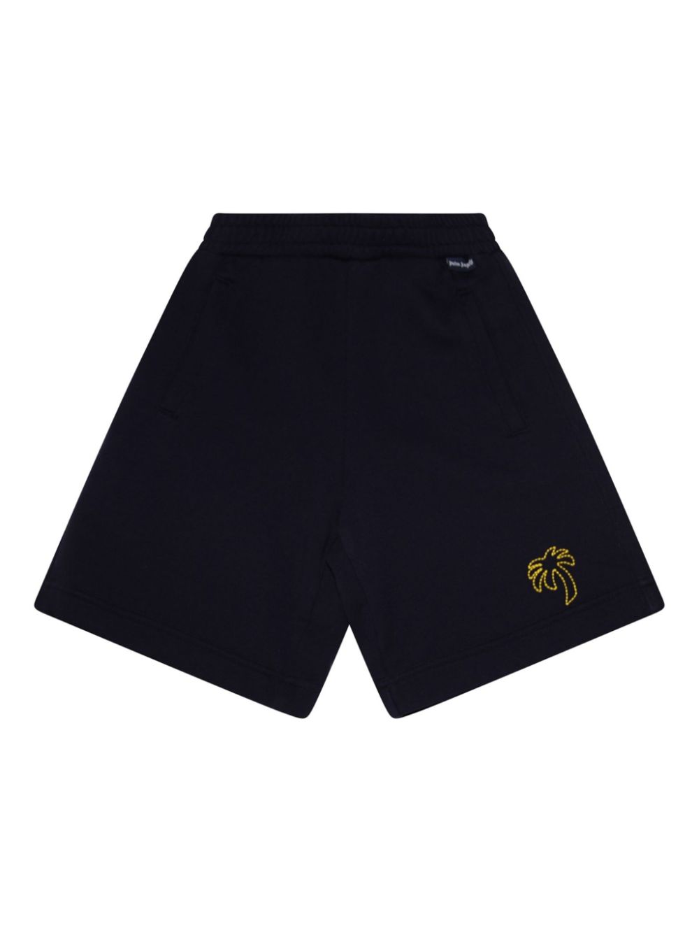 Palm Angels Kids logo-embroidered track shorts Blauw