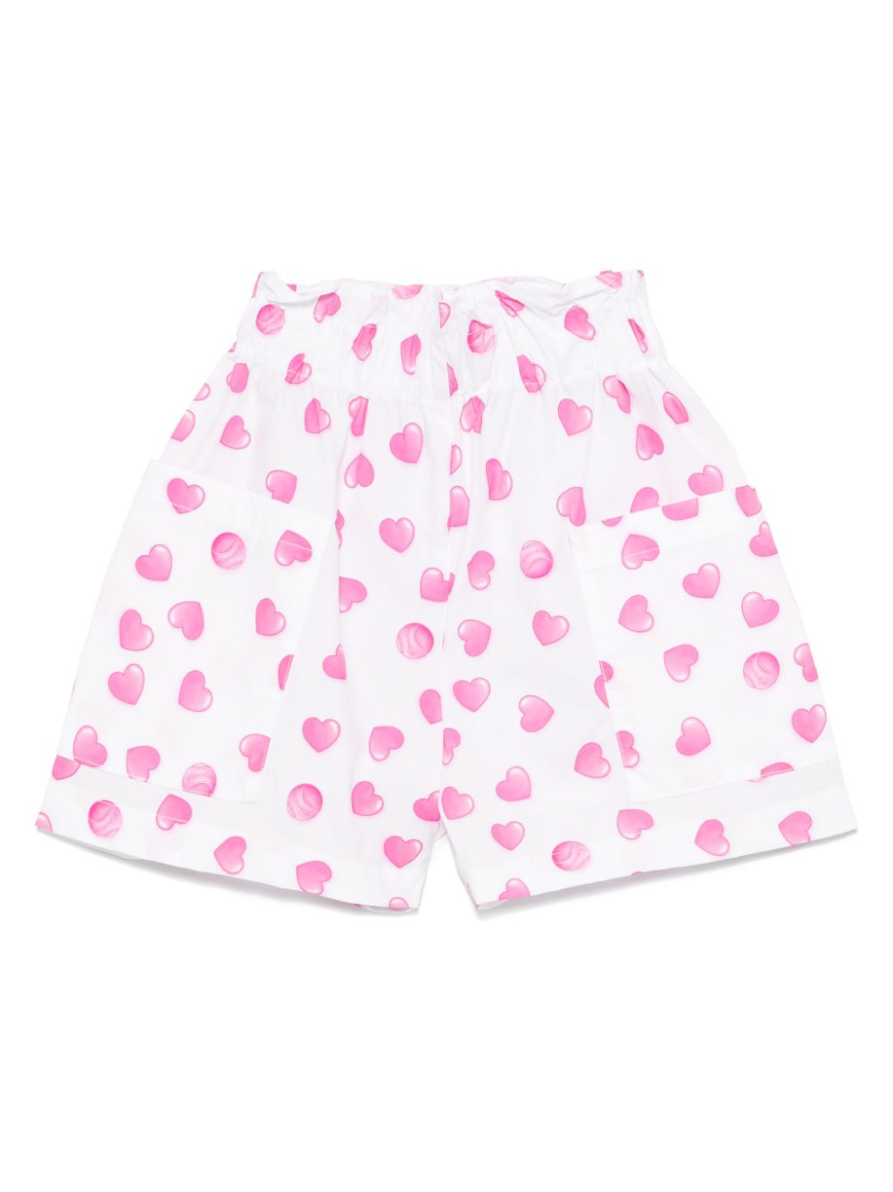 Monnalisa Shorts met hartprint Wit